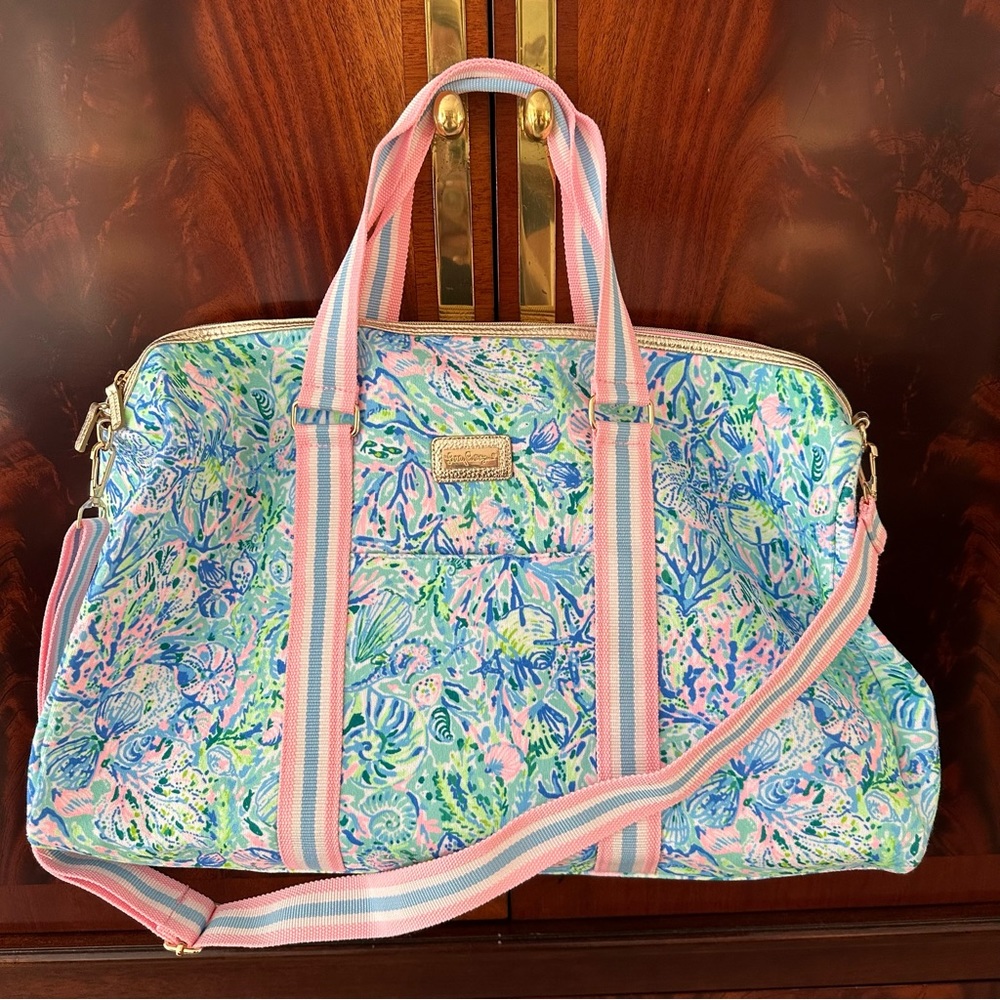 NWT Lilly Pulitzer Weekender Duffel Bag Soleil It On Me - Picture 6 of 16